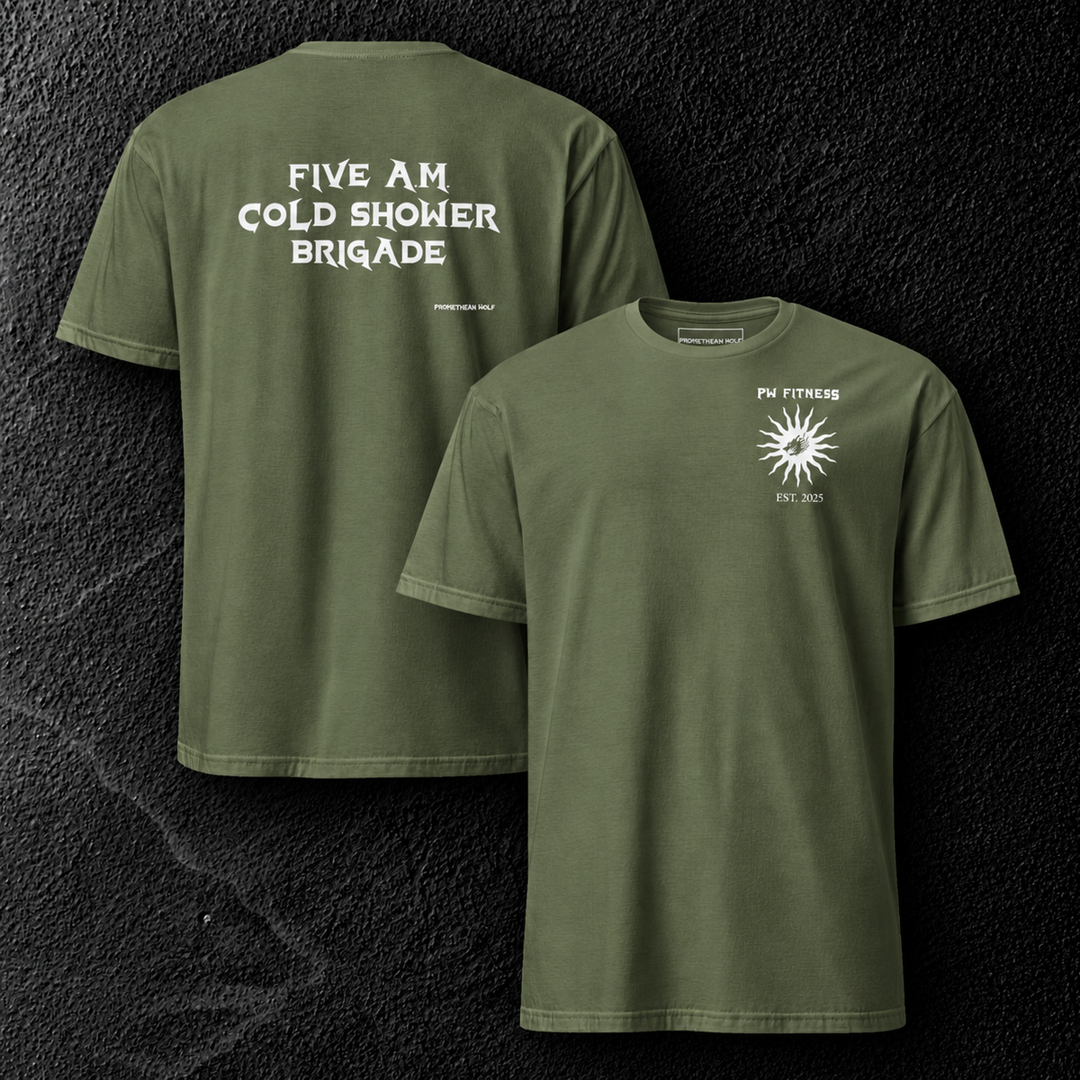 5 A.M. Cold Shower Brigade Shirt - Military Green